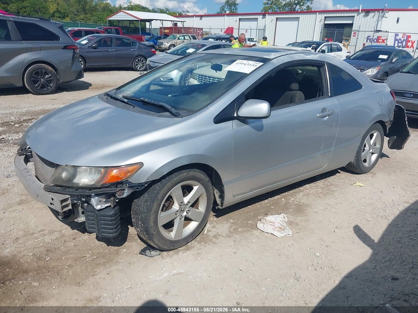 2007 Honda Civic, Удар сзади, IAAI, VIN 2HGFG12897H585733 — фото 2