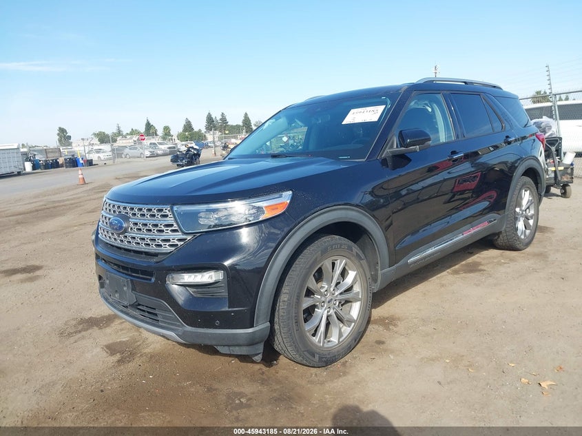 2021 Ford Explorer, Right Rear, IAAI, VIN 1FMSK8FHXMGB50494 — photo 2