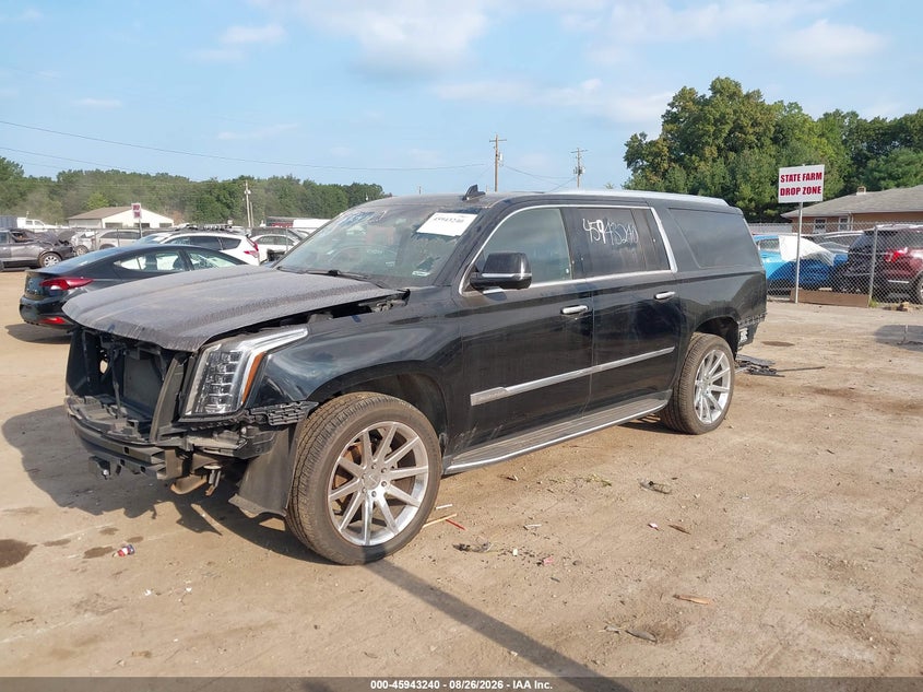 2017 Cadillac Escalade, Front & Rear, IAAI, VIN 1GYS4JKJ5HR144590 — photo 2