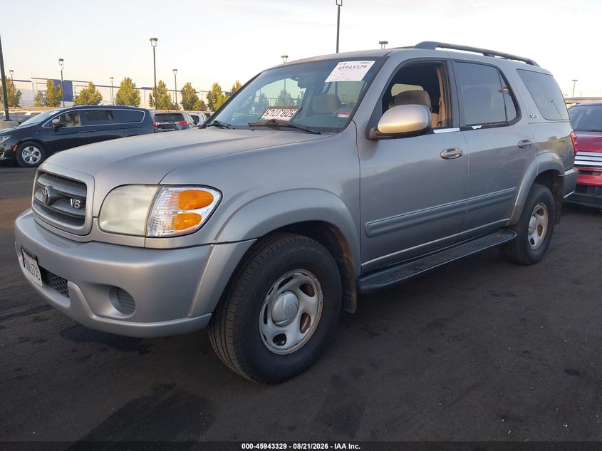 2003 Toyota Sequoia, Vandalized, IAAI, VIN 5TDZT34A13S197930 — photo 2