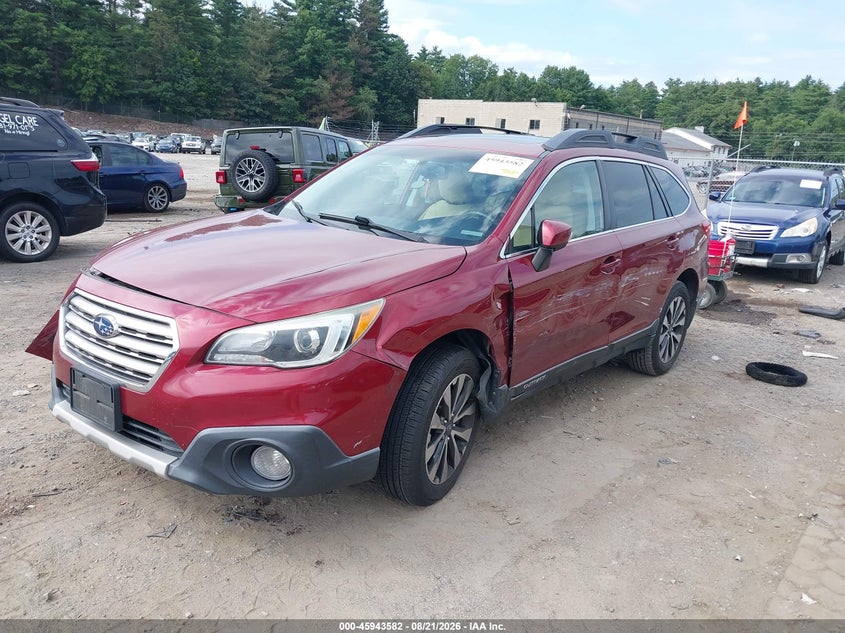 Vin: 4s4bsakcxh3213642, lot: 46442754, subaru outback 2.5i limited 20172