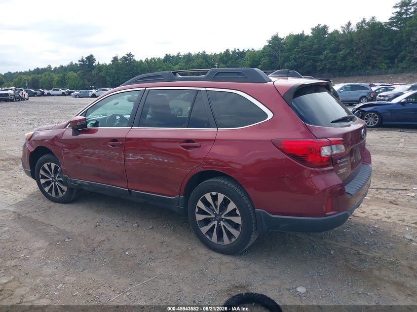 Vin: 4s4bsakcxh3213642, lot: 46442754, subaru outback 2.5i limited 20173