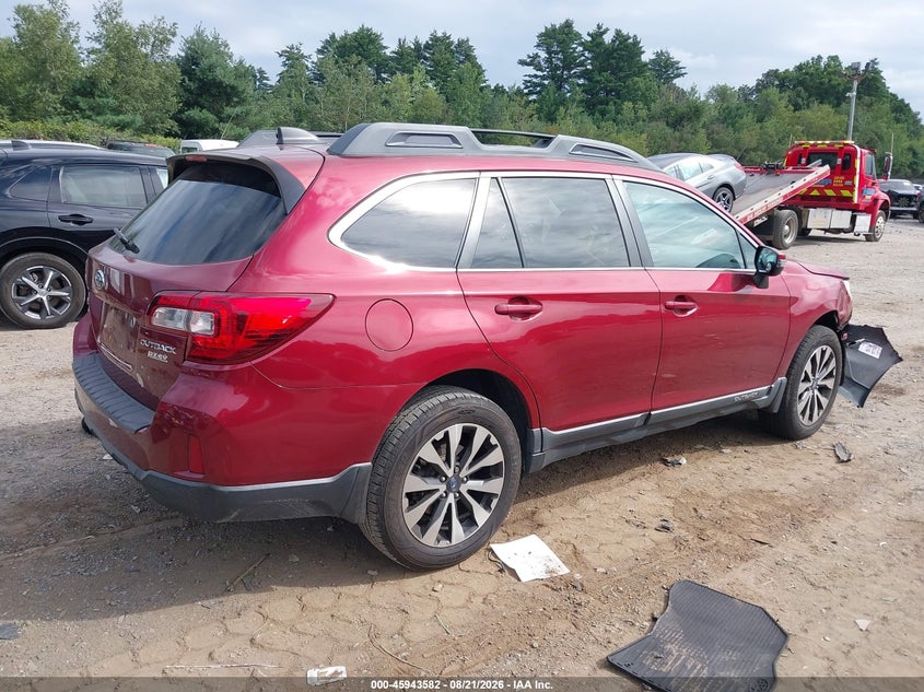 Vin: 4s4bsakcxh3213642, lot: 46442754, subaru outback 2.5i limited 20174