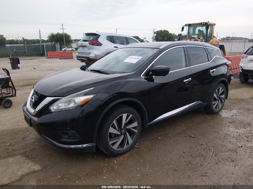 Vin: 5n1az2mh8jn145664, lot: 46442780, nissan murano platinum 20182