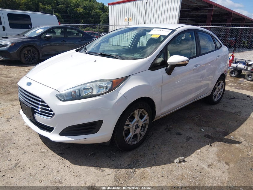 2014 Ford Fiesta, Лівий зад, IAAI, VIN 3FADP4BJ4EM235943 — фото 2