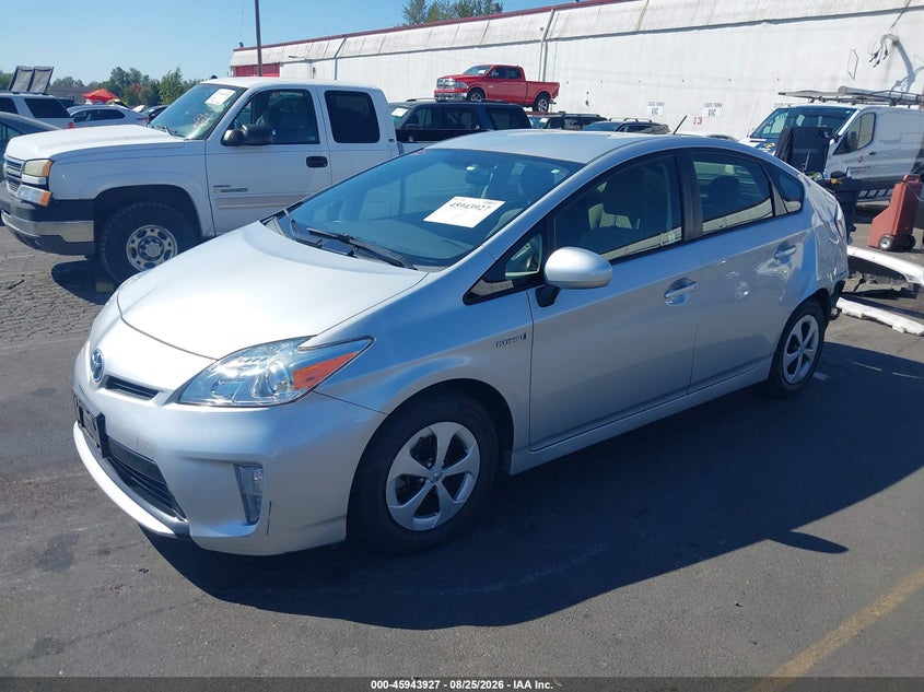 2015 Toyota Prius, Rear, IAAI, VIN JTDKN3DU7F0395280 — photo 2
