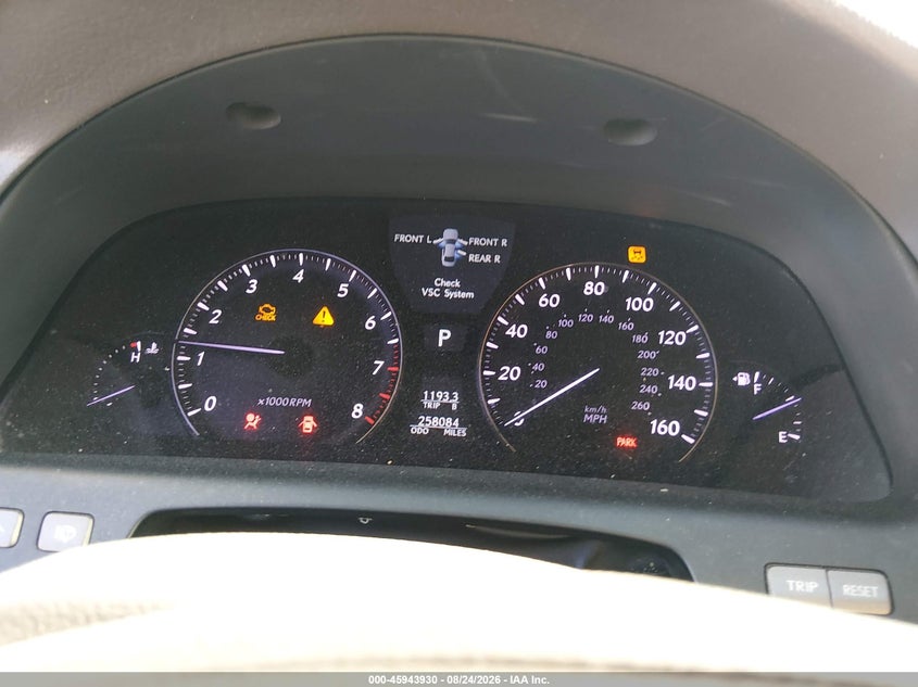 2008 LEXUS LS 460 auction photo 7