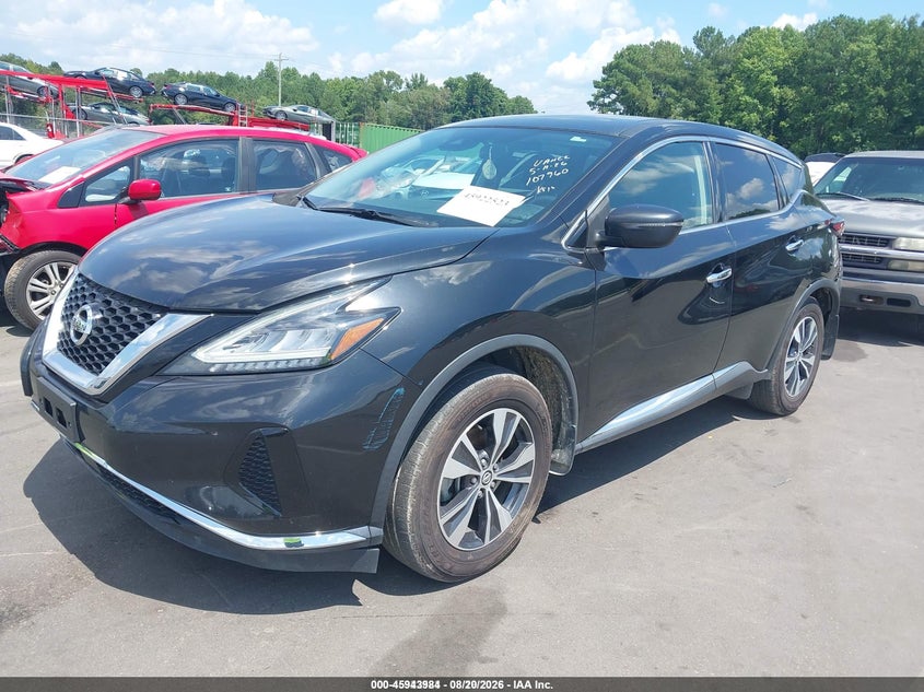 2021 Nissan Murano S Intelligent Awd, Rear, IAAI, VIN 5N1AZ2AS9MC107960 — photo 2
