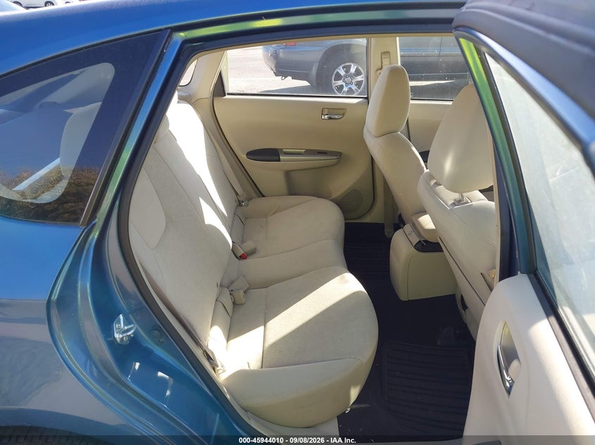 2009 SUBARU IMPREZA HATCHBACK 2.5L H-4 VVT, 170HP