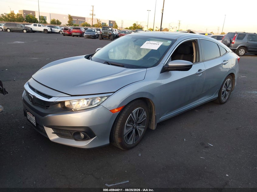 2016 Honda Civic, Правый бок, IAAI, VIN 19XFC1F35GE210863 — фото 2