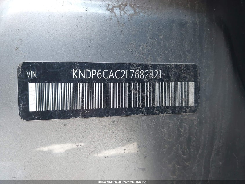 KIA SPORTAGE 2020 VIN KNDP6CAC2L7682821