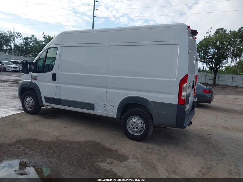 RAM PROMASTER 2500 2018 VIN 3C6TRVCG1JE128613