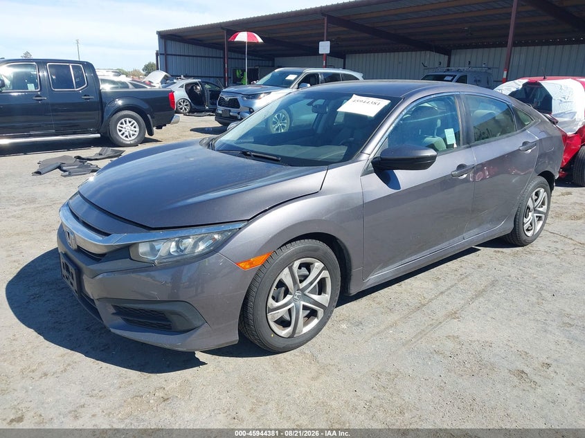 2016 Honda Civic, Удар сзади, IAAI, VIN 19XFC2F53GE230410 — фото 2