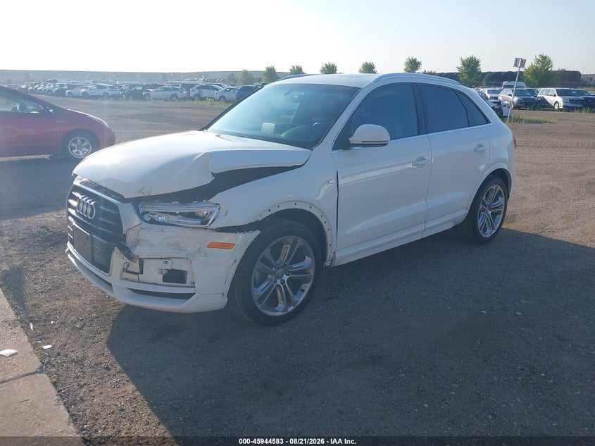 2018 Audi Q3, Front End, IAAI, VIN WA1JCCFS0JR030564 — photo 2