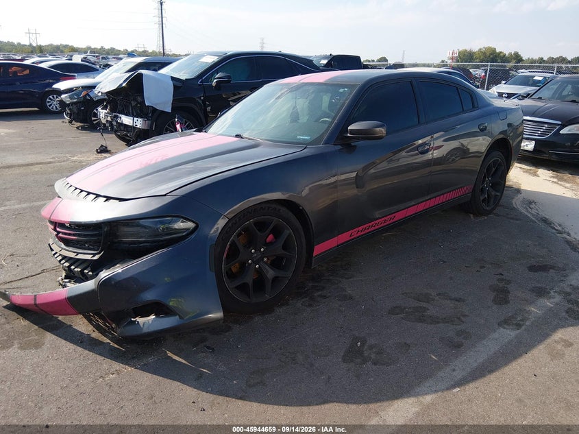 Vin: 2c3cdxhg1gh218826, lot: 46443831, dodge charger sxt 20162