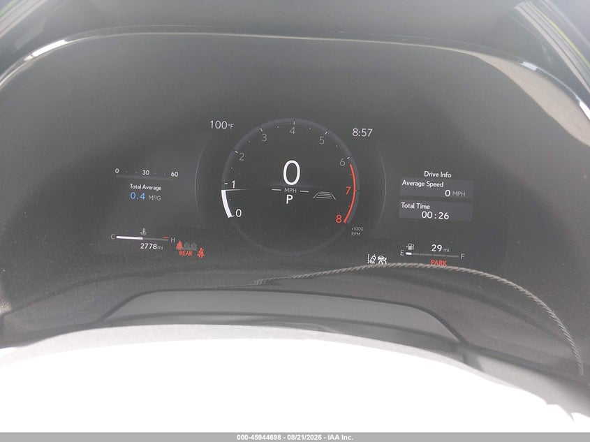 2026 LEXUS RX SPORT UTILITY VEHICLE 2.4L I-4 DI, DOHC, VVT, TURBO, PREMIUM , 275HP