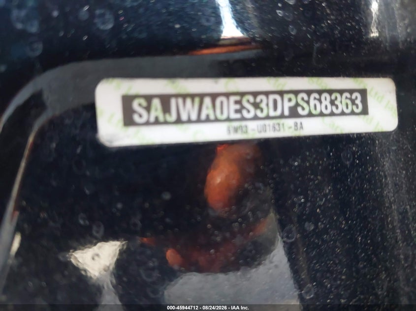 JAGUAR XF 2013 VIN SAJWA0ES3DPS68363
