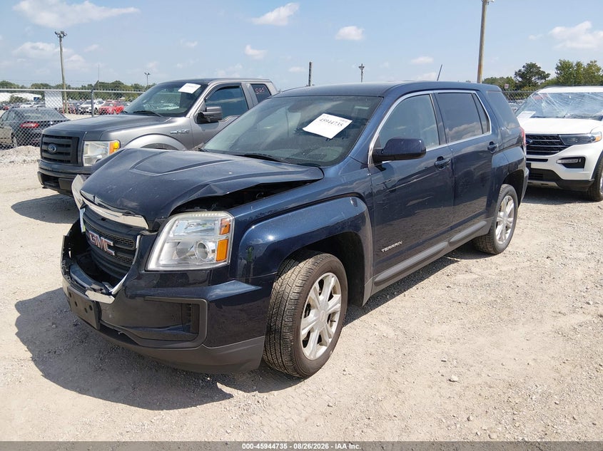 2017 GMC Terrain, Удар спереди, IAAI, VIN 2GKALMEK6H6196952 — фото 2