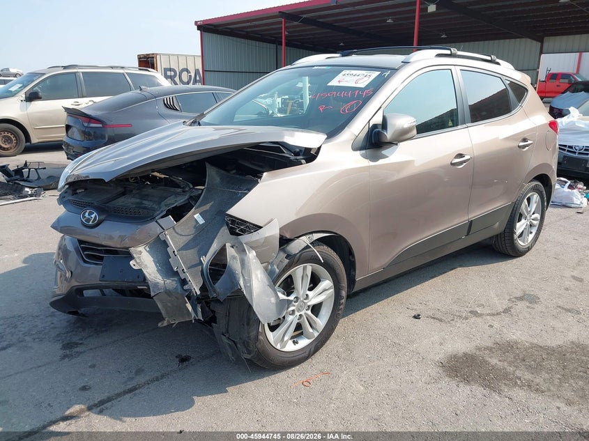 2013 Hyundai Tucson, Удар спереду, IAAI, VIN KM8JU3AC3DU726433 — фото 2