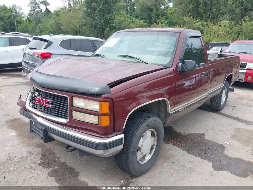 1997 GMC Sierra, Front End, IAAI, VIN 1GTEK14R2VZ547451 — photo 2