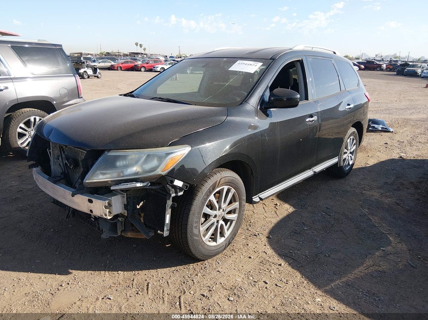 2016 Nissan Pathfinder, Удар спереду, IAAI, VIN 5N1AR2MM4GC661330 — фото 2