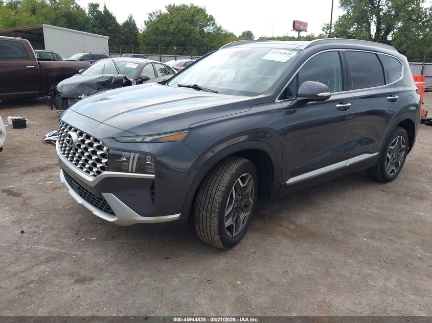 2022 Hyundai Santa Fe, Удар ззаду, IAAI, VIN KM8S7DA20NU016495 — фото 2