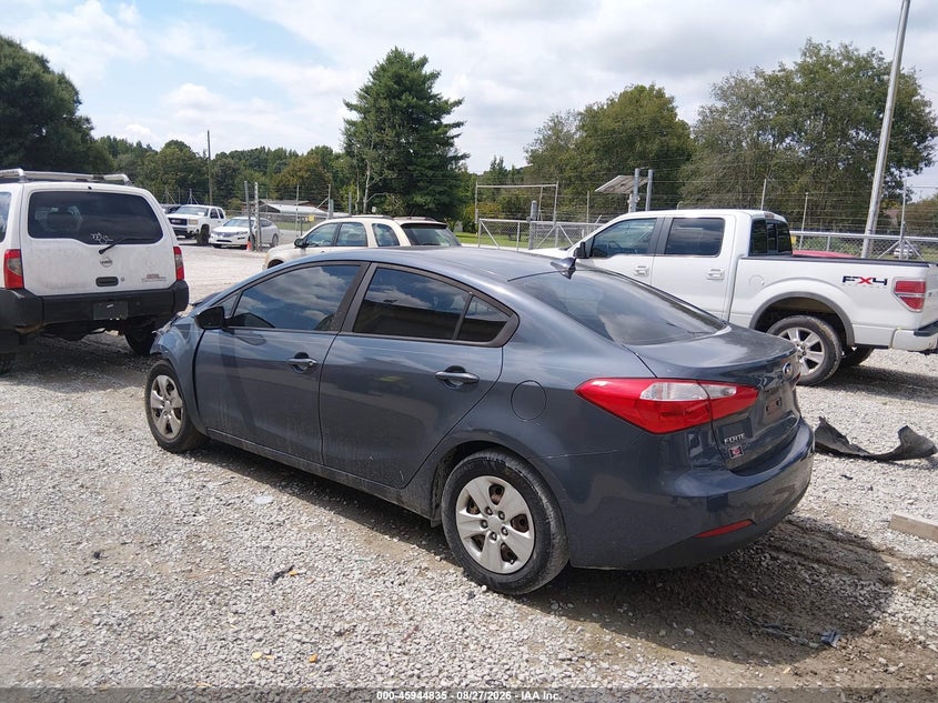 Vin: knafk4a6xg5569737, lot: 46444007, kia forte lx 20163