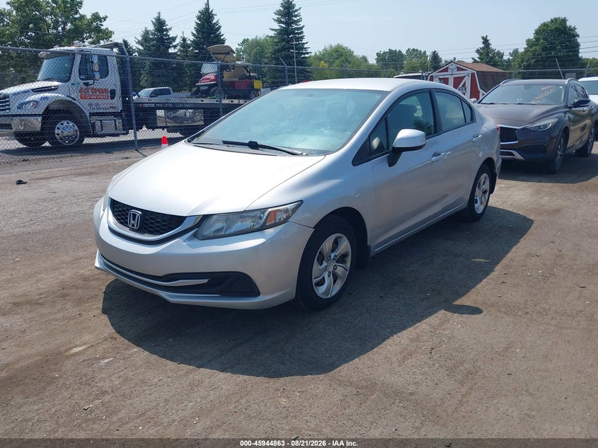 2013 Honda Civic, Обычный износ, IAAI, VIN 19XFB2F55DE094957 — фото 2