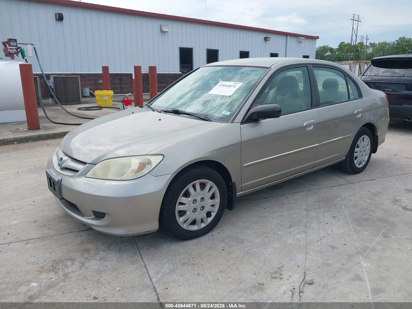 2005 Honda Civic, Обычный износ, IAAI, VIN 2HGES16615H549972 — фото 2