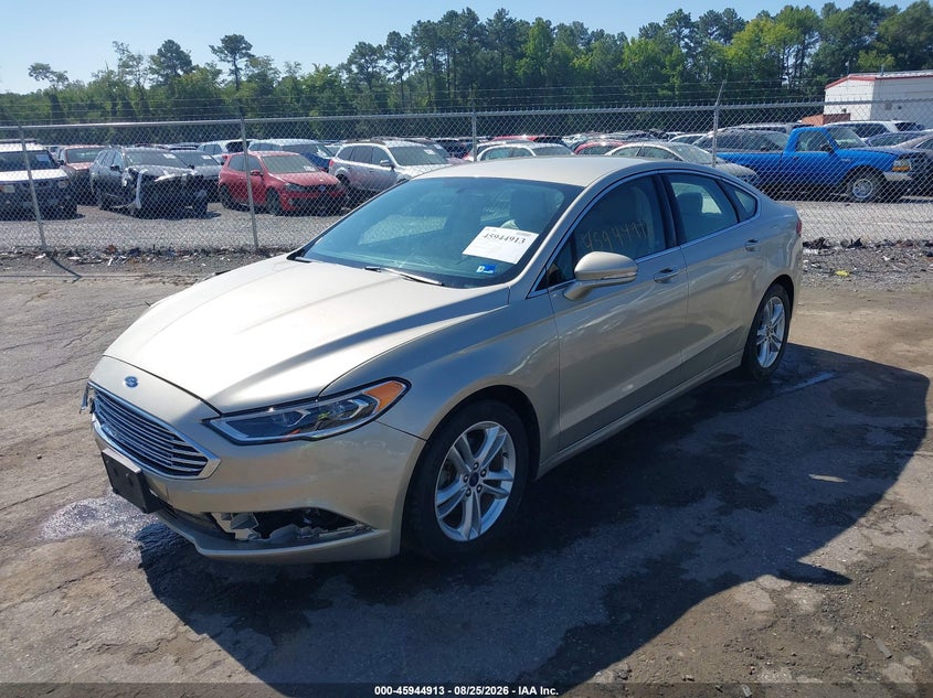 2018 Ford Fusion, Удар спереду, IAAI, VIN 3FA6P0HD9JR192720 — фото 2