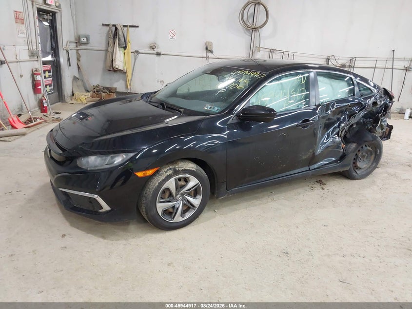 2019 Honda Civic, Left Rear, IAAI, VIN 2HGFC2F6XKH507769 — photo 2