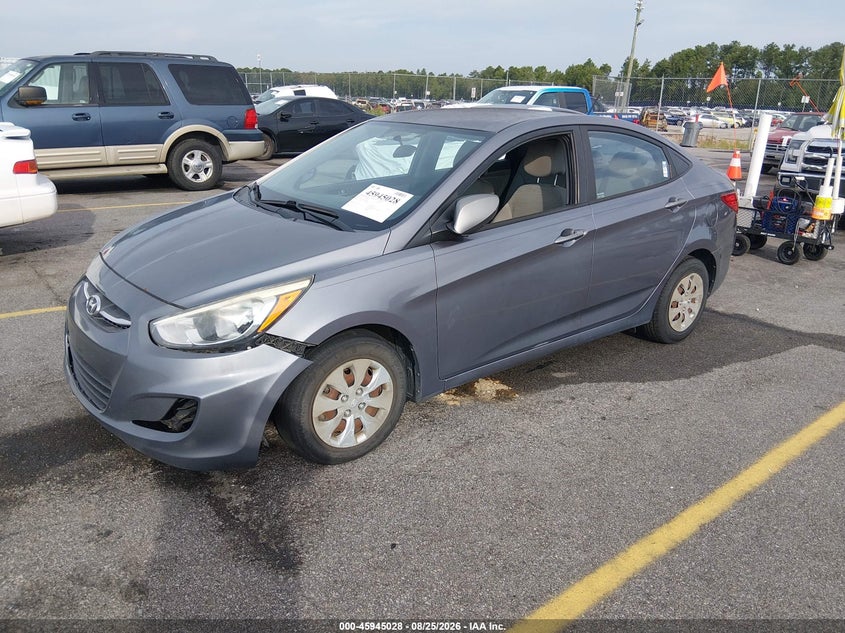 2016 Hyundai Accent, Обычный износ, IAAI, VIN KMHCT4AE3GU960160 — фото 2