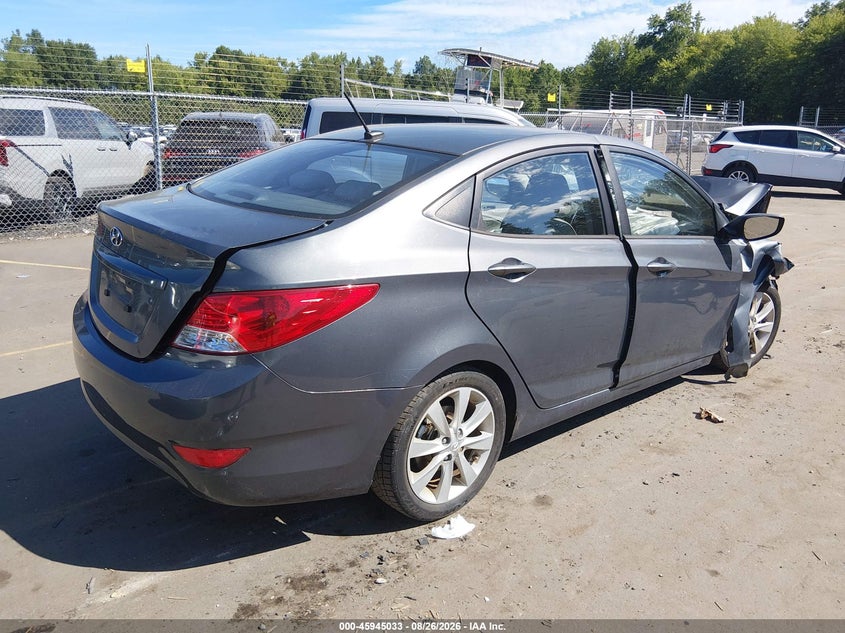 Vin: kmhcu4ae4du381672, lot: 46444205, hyundai accent gls 20134