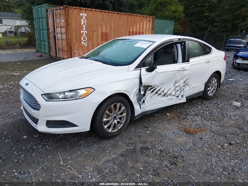 2015 Ford Fusion, Left Side, IAAI, VIN 1FA6P0G7XF5111925 — photo 2