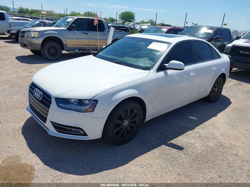 2014 AUDI A4 SEDAN 2.0L I-4 DI, DOHC, VVT, TURBO, 220HP