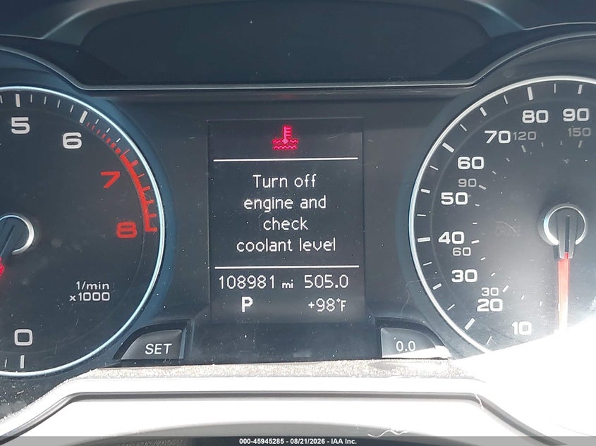 2014 AUDI A4 SEDAN 2.0L I-4 DI, DOHC, VVT, TURBO, 220HP