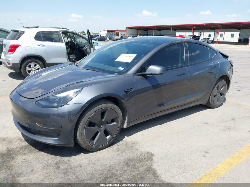 2023 Tesla Model 3, Rear, IAAI, VIN 5YJ3E1EA2PF675401 — photo 2
