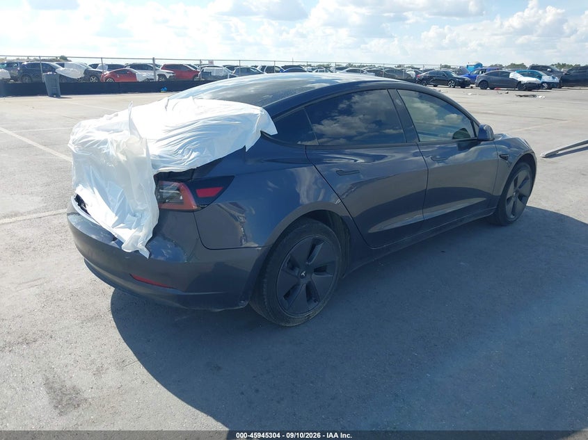 Vin: 5yj3e1ea2pf675401, lot: 46444476, tesla model 3 rear-wheel drive 20234
