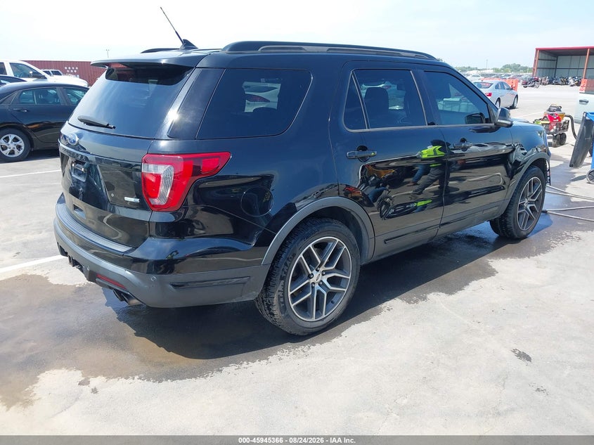 Vin: 1fm5k8gt9jgb33262, lot: 46444538, ford explorer sport 20184