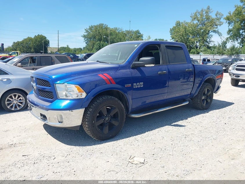 2015 RAM 1500, Rear, IAAI, VIN 1C6RR7LT7FS717768 — photo 2