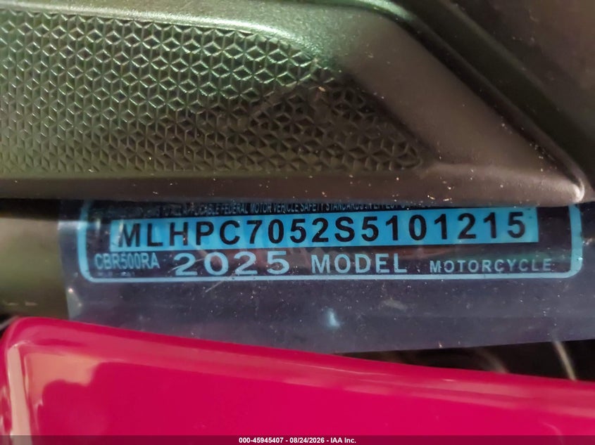 HONDA CBR500 2025