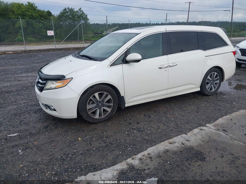2014 Honda Odyssey, Unknown, IAAI, VIN 5FNRL5H93EB116266 — photo 2