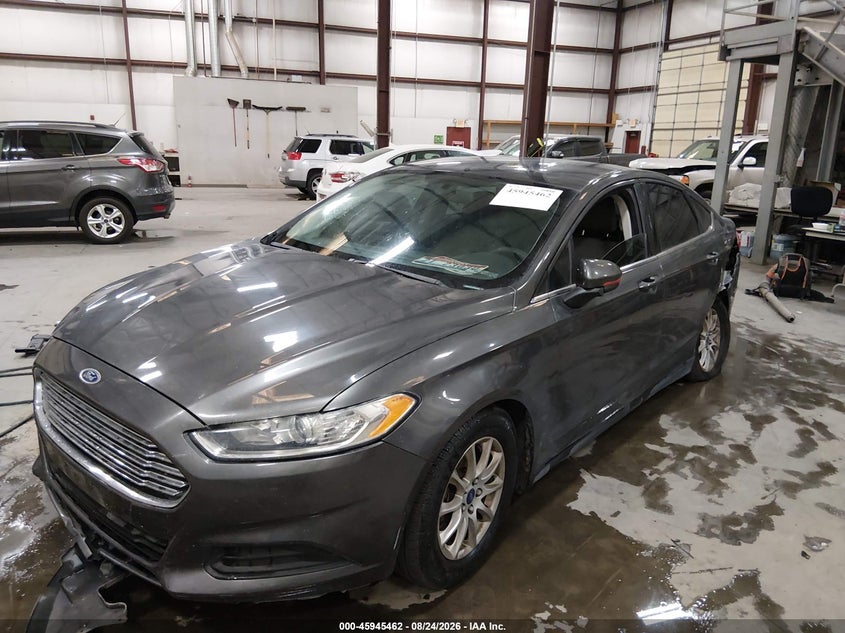 2016 Ford Fusion, Left Rear, IAAI, VIN 3FA6P0G77GR256807 — photo 2