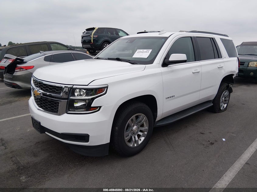 2019 Chevrolet Tahoe, Лівий зад, IAAI, VIN 1GNSKBKC8KR192909 — фото 2