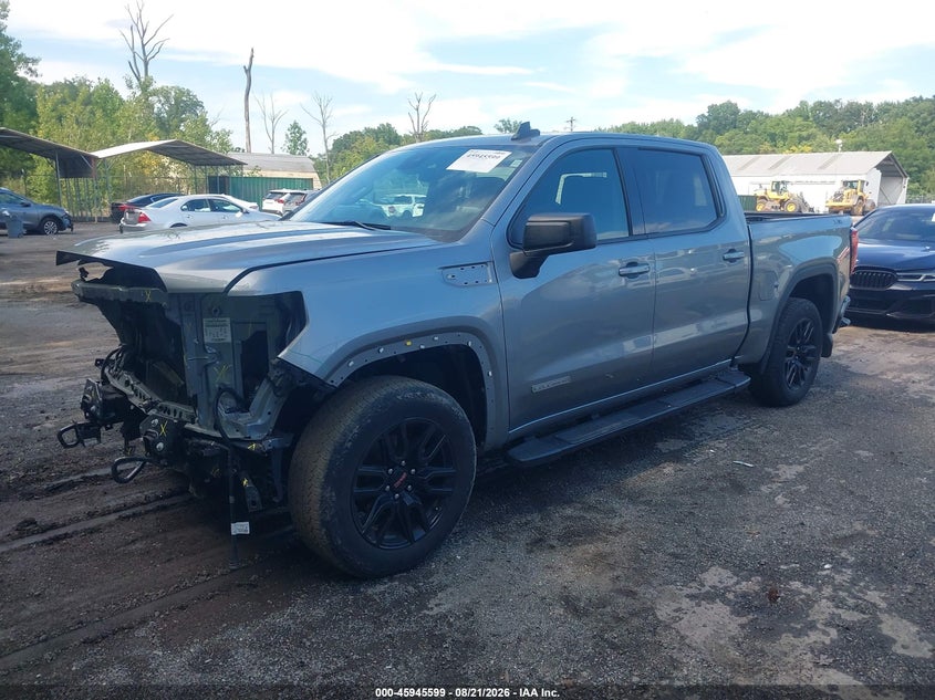 2023 GMC Sierra, Front End, IAAI, VIN 3GTUUCE84PG341543 — photo 2