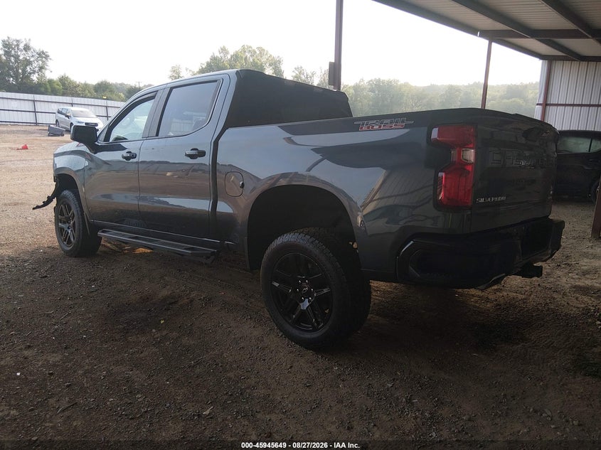 Vin: 1gcpyfel0mz392590, lot: 46444821, chevrolet silverado 1500 4wd  short bed lt trail boss 20213