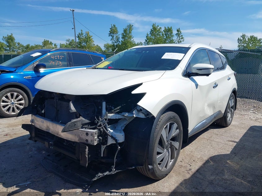 2019 Nissan Murano, Удар спереду, IAAI, VIN 5N1AZ2MS3KN135900 — фото 2