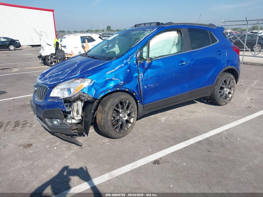 Vin: kl4cj1sm4gb748453, lot: 46444940, buick encore sport touring 20162
