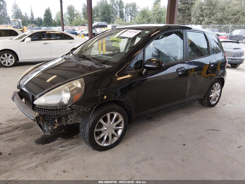 2007 Honda Fit, Right Rear, IAAI, VIN JHMGD38457S062650 — photo 2
