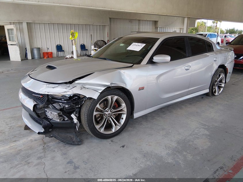 2020 Dodge Charger, Left Front, IAAI, VIN 2C3CDXCT3LH220298 — photo 2